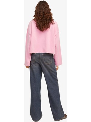 Jjxx Jxelizabeth Loose Kadın Pembe Sweatshirt 12263614-MOONLITE Mauve