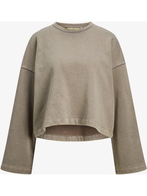 Jjxx Jxelizabeth Loose Kadın Kahverengi Sweatshirt 12263614-MOREL