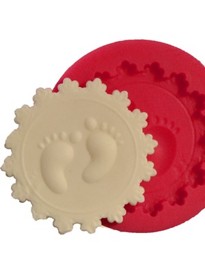 Depposite Bebek Ayaklari Cupcake Kokulu Taş Ve Sabun Kalıbı (5,5*5,5cm)