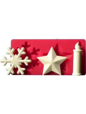Depposite Kar Tanesi , Yildiz , Mum Kokulu Taş Ve Sabun Kalıbı (10*5cm)