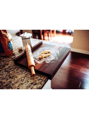 Flyinq Shops Amur Açma Tahtası Trend Kesme Tahtası Tezgah Üstü Kesme Tahtası Et Kesme Tahtası