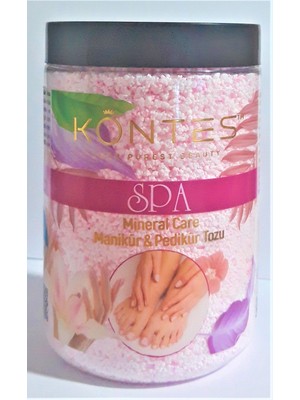 Kontes Spa 500GR Pembe Manikür Pedikür Tozu Mineral Care Özelliği ile Cilt Yumuşatıcı Etki