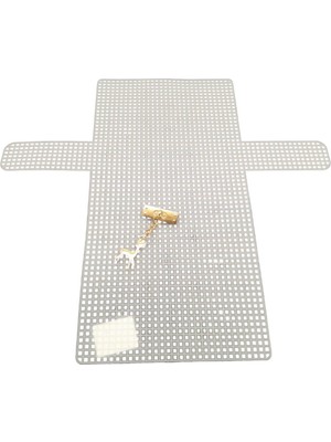 Angel Çanta Aksesuar Angel Çanta Aksesuar 36X40 Cm Kanvas Set Beyaz Renk Kanvas Light Gold Geyik Süs