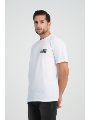 Jimback Relaxed Fit Adventure %100 Pamuk Nakışlı T-Shirt