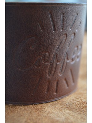 Oh Deer Leather El Yapımı  Coffee Sleeve/ Bardak Tutacağı