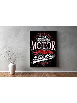 Kiraz Çiçeği Butik Araçlar Kanvas Tablo