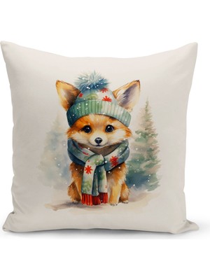 Bertille Home Yılbaşı Serisi Çift Tarafı Dijital Baskılı Kırlent Kılıfı (Christmas Noel Cushion Cover)