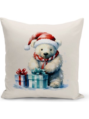 Bertille Home Yılbaşı Serisi Çift Tarafı Dijital Baskılı Kırlent Kılıfı (Christmas Noel Cushion Cover)