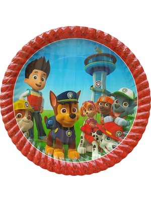 Ngüzel Party Paw Patrol Temalı Doğum Günü 8 Adet Karton Tabak + 8 Adet Karton Bardak Seti