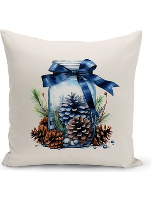 Bertille Home Yılbaşı Serisi Çift Tarafı Dijital Baskılı Kırlent Kılıfı (Christmas Noel Cushion Cover)