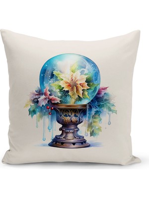 Bertille Home Yılbaşı Serisi Çift Tarafı Dijital Baskılı Kırlent Kılıfı (Christmas Noel Cushion Cover)