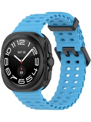 Lopard Samsung Galaxy Watch Ultra 47MM KRD-118 Tırtıklı Delikli Fenomen Silikon Kordon