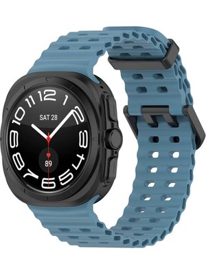 Lopard Samsung Galaxy Watch Ultra 47MM KRD-118 Tırtıklı Delikli Fenomen Silikon Kordon