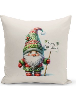 Bertille Home Yılbaşı Serisi Çift Tarafı Dijital Baskılı Kırlent Kılıfı (Christmas Noel Cushion Cover)