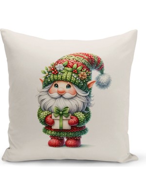 Bertille Home Yılbaşı Serisi Çift Tarafı Dijital Baskılı Kırlent Kılıfı (Christmas Noel Cushion Cover)