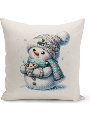 Bertille Home Yılbaşı Serisi Çift Tarafı Dijital Baskılı Kırlent Kılıfı (Christmas Noel Cushion Cover)