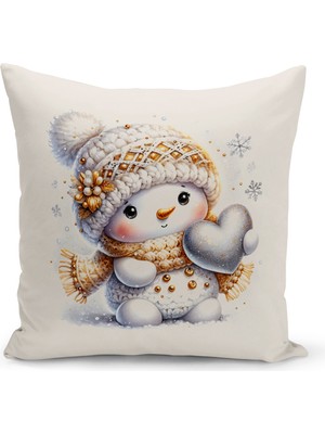 Bertille Home Yılbaşı Serisi Çift Tarafı Dijital Baskılı Kırlent Kılıfı (Christmas Noel Cushion Cover)