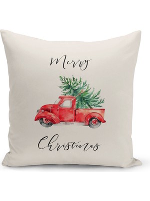 Bertille Home Yılbaşı Serisi Çift Tarafı Dijital Baskılı Kırlent Kılıfı (Christmas Noel Cushion Cover)