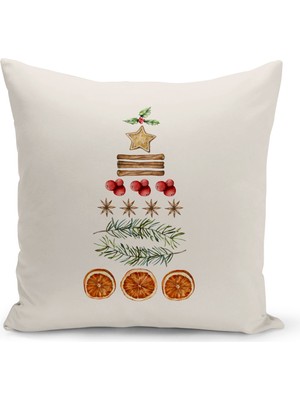 Bertille Home Yılbaşı Serisi Çift Tarafı Dijital Baskılı Kırlent Kılıfı (Christmas Noel Cushion Cover)
