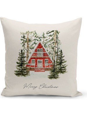 Bertille Home Yılbaşı Serisi Çift Tarafı Dijital Baskılı Kırlent Kılıfı (Christmas Noel Cushion Cover)