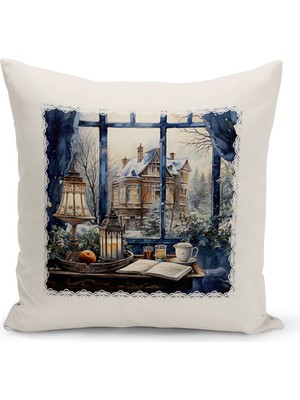 Bertille Home Yılbaşı Serisi Çift Tarafı Dijital Baskılı Kırlent Kılıfı (Christmas Noel Cushion Cover)