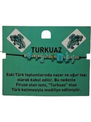 Doğal Taş Bileklik Turkuaz Taşı Bileklik Ayarlanabilir Ipli Turquoıse Taş Kristalize Kırık Taş Şifalı Bileklik