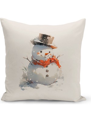 Bertille Home Yılbaşı Serisi Çift Tarafı Dijital Baskılı Kırlent Kılıfı (Christmas Noel Cushion Cover)