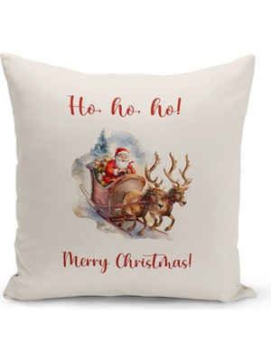 Bertille Home Yılbaşı Serisi Çift Tarafı Dijital Baskılı Kırlent Kılıfı (Christmas Noel Cushion Cover)