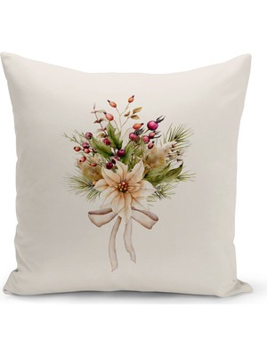Bertille Home Yılbaşı Serisi Çift Tarafı Dijital Baskılı Kırlent Kılıfı (Christmas Noel Cushion Cover)