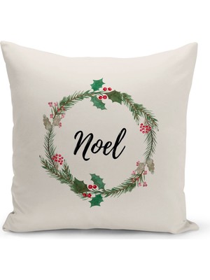Bertille Home Yılbaşı Serisi Çift Tarafı Dijital Baskılı Kırlent Kılıfı (Christmas Noel Cushion Cover)
