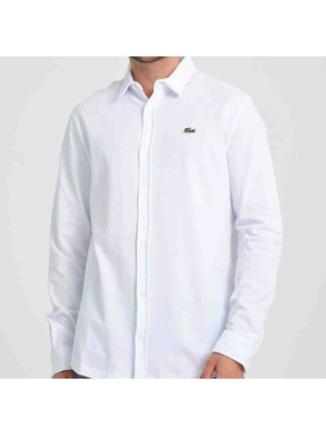 Lacoste Basıc Pike Beyaz Regular Gömlek