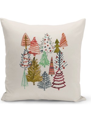 Bertille Home Yılbaşı Serisi Çift Tarafı Dijital Baskılı Kırlent Kılıfı (Christmas Noel Cushion Cover)