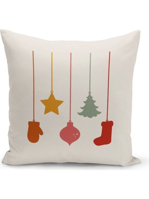 Bertille Home Yılbaşı Serisi Çift Tarafı Dijital Baskılı Kırlent Kılıfı (Christmas Noel Cushion Cover)