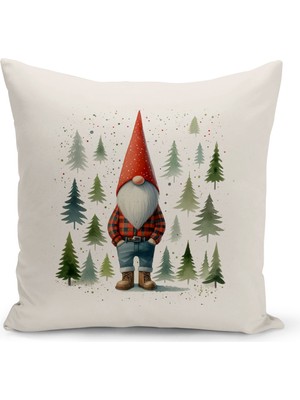 Bertille Home Yılbaşı Serisi Çift Tarafı Dijital Baskılı Kırlent Kılıfı (Christmas Noel Cushion Cover)
