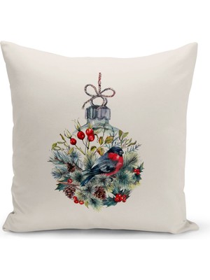Bertille Home Yılbaşı Serisi Çift Tarafı Dijital Baskılı Kırlent Kılıfı (Christmas Noel Cushion Cover)