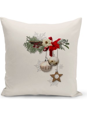 Bertille Home Yılbaşı Serisi Çift Tarafı Dijital Baskılı Kırlent Kılıfı (Christmas Noel Cushion Cover)