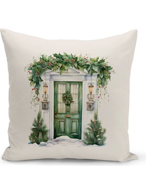 Bertille Home Yılbaşı Serisi Çift Tarafı Dijital Baskılı Kırlent Kılıfı (Christmas Noel Cushion Cover)