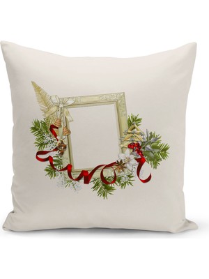 Bertille Home Yılbaşı Serisi Çift Tarafı Dijital Baskılı Kırlent Kılıfı (Christmas Noel Cushion Cover)