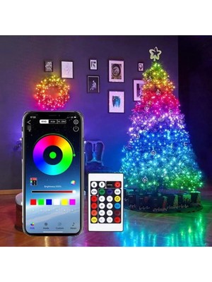 10 Metre Rgb Ses Kontrollü Kumandalı Telefon Kontrollü Kayar Magic LED Müzik Rgb Şerit Su Geçirmez