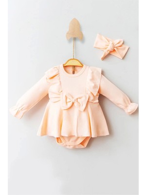 Beruflic Fiyonklu Pamuk Kız Bebek Romper