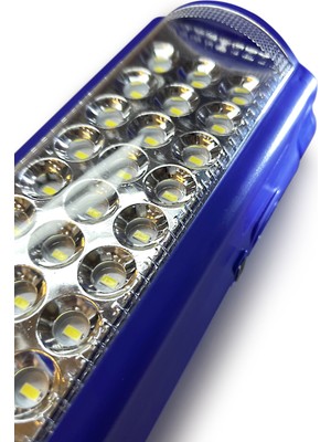 Suled Kamp Lambası 6V Akülü 80 Saat - 3gün Aydınlatma 24 Smd LED Işıldak Lamba 220V Şarj