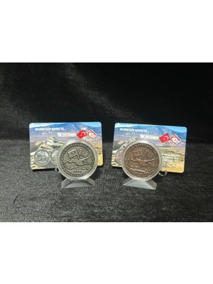 Numsimatik Türkiye Cumhuriyeti 2024 Kıbrıs Barış Harekatı'nın 50. Yılı Hatıra Madalyon Seti Çil Sertifikalı