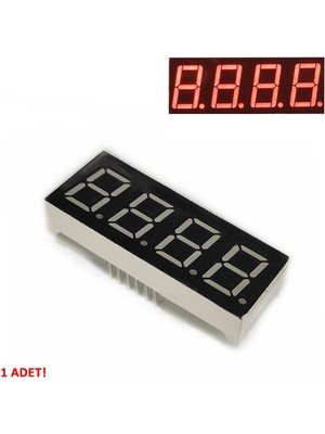 Roboyol Store 0.56" 4 Hane 7 Segment LED Ekran Kırmızı Ortak Katot 14MM 4 Digit Dijital Display Alfanümerik