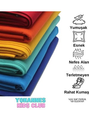 Yohannes Club Yohannes Club kız Çocuk Pamuklu Iç Çamaşırı Takımı, Slip Külot ve Atlet