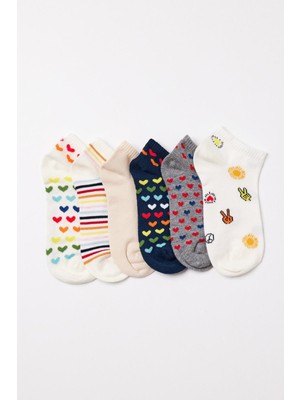 Katia & Bony Kız Çocuk Dondurma Desenli Dizaltı Çorap