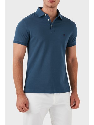 Tommy Hilfiger Organik Pamuklu Slim Fit Erkek Polo Yaka T-Shirt MW0MW17771 Dbz