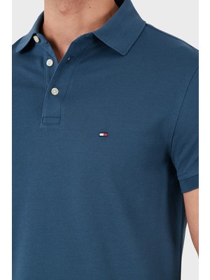 Tommy Hilfiger Organik Pamuklu Slim Fit Erkek Polo Yaka T-Shirt MW0MW17771 Dbz