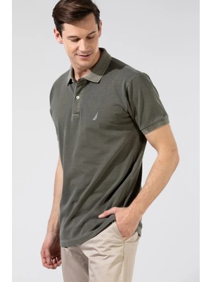 Nautica % 100 Pamuklu Polo Yaka Classıc Fit T Shirt Erkek Polo Yaka T Shirt K35111T 3bp