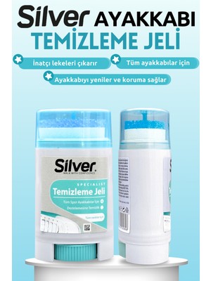 Silver Spor Ayakkabı Temizleme Jeli Deri ve Sneaker Leke Çıkarıcı Yenileyici 50 ML