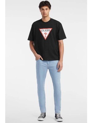 Guess Erkek    Siyah Ikonik T-Shirt